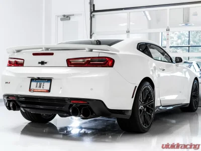 AWE Track Edition Cat-back Exhaust for Gen6 Camaro SS / ZL1 / LT1 - Non-Resonated - Diamond Black Tips (Quad Outlet) Chevrolet Camaro SS|ZL1|LT1 2016-2024 - 3020-43074