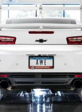 AWE Track Edition Cat-back Exhaust for Gen6 Camaro SS / ZL1 / LT1 - Non-Resonated - Diamond Black Tips (Quad Outlet) Chevrolet Camaro SS|ZL1|LT1 2016-2024                                     - 3020-43074 - Image 2