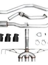 AWE Track Edition Exhaust for FL5 Civic Type R - Triple Diamond Black Tips Honda Civic Type R 2023-2024                                     - 3020-53287 - Image 2