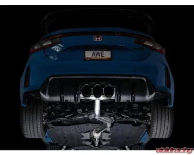 AWE Track Edition Exhaust for FL5 Civic Type R - Triple Diamond Black Tips Honda Civic Type R 2023-2024 - 3020-53287