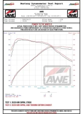 AWE Resonated Track Edition Exhaust for A90 Supra - 5" Diamond Black Tips Toyota GR Supra 2020-2024                                     - 3015-33130 - Image 2