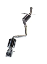 AWE Tuning Touring Edition Exhaust | 2.5" Diameter | Single Side | 3.54" Dual Chrome Silver Tips Audi A4 Quattro 2009-2014                                     - 3015-22010 - Image 2