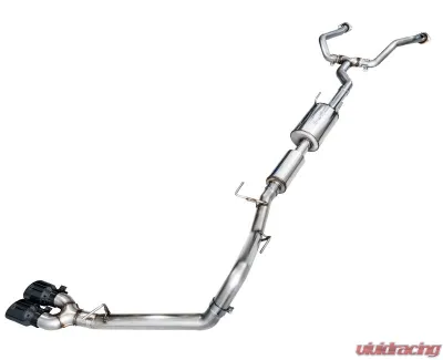 AWE Tuning 0FG Exhaust Dual Diamond Black Tips Toyota Tundra 2022-2025 - 3015-33063