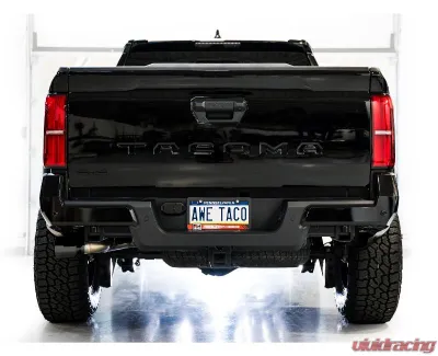 AWE Tuning 0FG Exhaust | 4.5" Dual Diamond Black Tips Toyota Tacoma 2024-2025 - 3015-33254