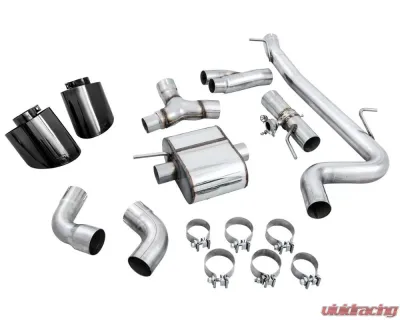 AWE Tuning SwitchPath Exhaust | 3" Diameter | 3" Dual Diamond Black RS-Style Tips Audi TT RS Quattro 2018-2023 - 3025-33032
