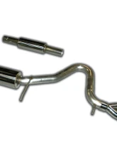 AWE Tuning Performance Cat Back Exhaust | 2.5" Diameter | 3.14" Dual Chrome Silver Tips Volkswagen Rabbit S 2006-2009|Volkswagen Golf 2010-2013                                     - 3010-22020 - Image 3