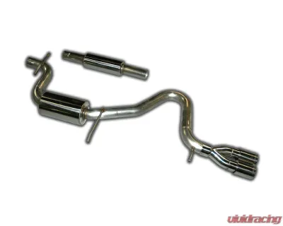 AWE Tuning Performance Cat Back Exhaust | 2.5" Diameter | 3.14" Dual Chrome Silver Tips Volkswagen Rabbit S 2006-2009|Volkswagen Golf 2010-2013 - 3010-22020