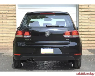 AWE Tuning Performance Cat Back Exhaust | 2.5" Diameter | 3.14" Dual Chrome Silver Tips Volkswagen Rabbit S 2006-2009|Volkswagen Golf 2010-2013 - 3010-22020