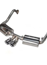 AWE Tuning Performance Exhaust | 2.5" Diameter | 4" Dual Chrome Silver Tips Porsche Boxster 2013-2016|Porsche Cayman 2014-2016                                     - 3010-32020 - Image 3