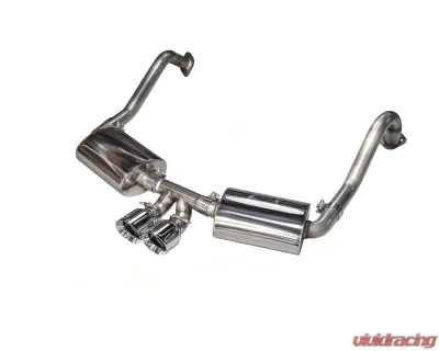 AWE Tuning Performance Exhaust | 2.5" Diameter | 4" Dual Chrome Silver Tips Porsche Boxster 2013-2016|Porsche Cayman 2014-2016 - 3010-32020