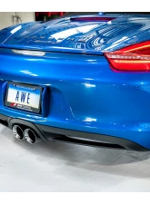 AWE Tuning Performance Exhaust | 2.5" Diameter | 4" Dual Chrome Silver Tips Porsche Boxster 2013-2016|Porsche Cayman 2014-2016                                     - 3010-32020 - Image 3
