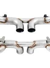 AWE Tuning Center Muffler Delete | 3" Diameter | 4" Dual Chrome Silver Tips                                     - 3010-32036 - Image 2