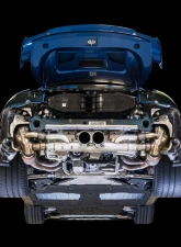 AWE Tuning Center Muffler Delete | 3" Diameter | 4" Dual Chrome Silver Tips                                     - 3010-32036 - Image 3