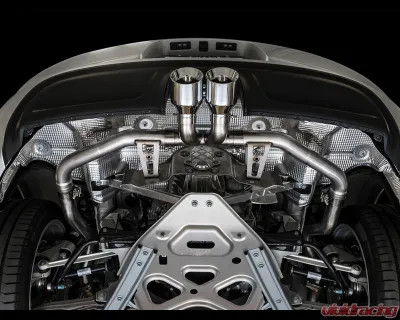 AWE Tuning Track Edition Exhaust | 2.5" Diameter | 4" Dual Chrome Silver Tips Porsche 718 Boxster 2017-2025|Porsche 718 Cayman 2017-2021 - 3010-32038