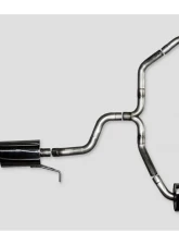 AWE Tuning Touring Edition Exhaust | 2.5" Diameter | 4" Dual Outlet Diamond Black Tips Volkswagen CC Sport 2009-2017                                     - 3010-33022 - Image 3