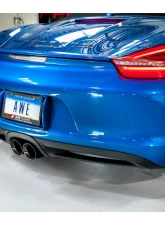 AWE Tuning Performance Exhaust | 2.5" Diameter | 4" Dual Diamond Black Tips Porsche Boxster 2013-2016|Porsche Cayman 2014-2016                                     - 3010-33024 - Image 3