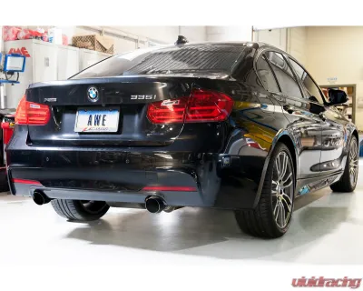 AWE Tuning Touring Edition Axle Back Exhaust | 3" Diameter | 4" Dual Diamond Black Tips BMW 435i 2014-2016|BMW 335i 2012-2015 - 3010-33030