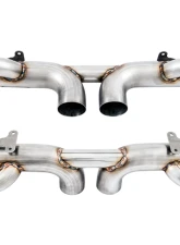 AWE Tuning Center Muffler Delete | 3" Diameter | Diamond Black Tips Porsche 911 GT3 2010-2011                                     - 3010-33044 - Image 2