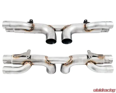 AWE Tuning Center Muffler Delete | 3" Diameter | Diamond Black Tips Porsche 911 GT3 2010-2011 - 3010-33044