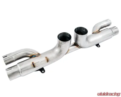 AWE Tuning Center Muffler Delete | 3" Diameter | Diamond Black Tips Porsche 911 GT3 2010-2011 - 3010-33044