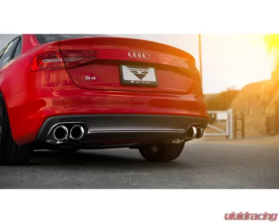 AWE Tuning Touring Edition Exhaust | 2.5" Diameter | 4" Quad Chrome Silver Tips Audi S4 2013-2016 - 3010-42016