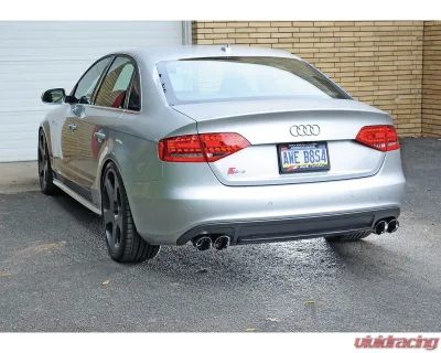 AWE Tuning Touring Edition Exhaust | 2.5" Diameter | 3.54" Quad Chrome Silver Tips Audi S4 2010-2016 - 3010-42018