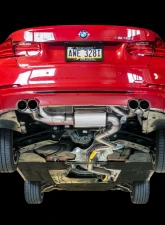 AWE Tuning Touring Edition Axle-back Exhaust | 3" Diameter | 3.14" Quad Chrome Silver Tips BMW 328i 2012-2016|BMW 428i 2014-2016                                     - 3010-42042 - Image 2
