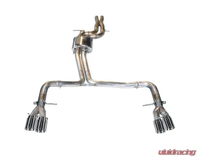 AWE Tuning Track Edition Exhaust | 2.5" Diameter | 4" Quad Chrome Silver Tips Audi S5 2013-2017 - 3010-42052