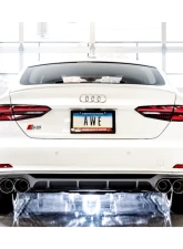 AWE Tuning Touring Edition Exhaust | 2.5" Diameter | 4" Quad Chrome Silver Tips Audi S4 2018-2024                                     - 3010-42056 - Image 4