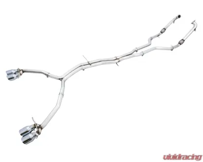 AWE Tuning Track Edition Exhaust | 2.5" Diameter | 4" Quad Chrome Silver Tips Audi S5 2018-2024 - 3010-42064