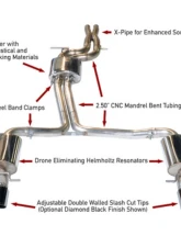 AWE Tuning Touring Edition Exhaust | 2.5" Diameter | 4" Quad Diamond Black Tips Audi S4 2013-2016                                     - 3010-43012 - Image 2