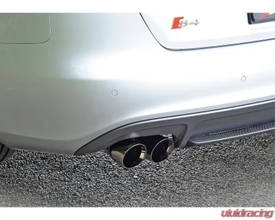 AWE Tuning Touring Edition Exhaust | 2.5" Diameter | 3.54" Quad Diamond Black Tips Audi S4 2010-2016 - 3010-43014