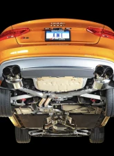 AWE Tuning Touring Edition Exhaust | 2.5" Diameter | 4" Quad Diamond Black Tips Audi S5 2013-2017                                     - 3010-43030 - Image 2