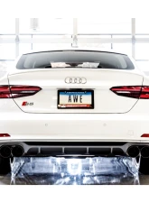 AWE Tuning Touring Edition Exhaust | 2.5" Diameter | 4" Quad Diamond Black Tips Audi S4 2018-2024                                     - 3010-43050 - Image 3