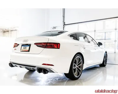 AWE Tuning Touring Edition Exhaust | 2.5" Diameter | 4" Quad Diamond Black Tips Audi S4 2018-2024 - 3010-43050