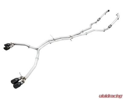 AWE Tuning Track Edition Exhaust | 2.5" Diameter | 4" Quad Diamond Black Tips Audi S5 2018-2024 - 3010-43058
