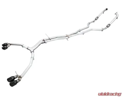 AWE Tuning Track Edition Exhaust | Non-Resonated | 2.5" Diameter  | 4" Quad Diamond Black Tips Audi S5 Sportback 2018-2024 - 3010-43062