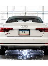 AWE Tuning Track Edition Exhaust | Non-Resonated | 2.5" Diameter  | 4" Quad Diamond Black Tips Audi S5 Sportback 2018-2024                                     - 3010-43062 - Image 2