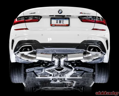 AWE Tuning Non-Resonated Touring Edition Exhaust | 3" Diameter | OE Tips BMW M340i 2020-2025|BMW M440i 2022-2025 - 3015-11058