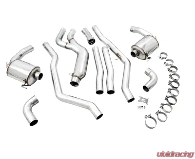AWE Tuning Non-Resonated Touring Edition Exhaust | 3" Diameter | OE Tips BMW M340i 2020-2025|BMW M440i 2022-2025 - 3015-11058