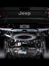 AWE Tuning Trail Edition Cat Back Exhaust | 3" Diameter | No Tips Jeep Gladiator 2020-2024                                     - 3015-21001 - Image 5