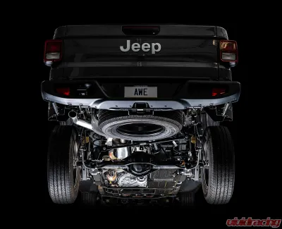 AWE Tuning Trail Edition Cat Back Exhaust | 3" Diameter | No Tips Jeep Gladiator 2020-2024 - 3015-21001