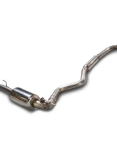 AWE Tuning Touring Edition Exhaust + Performance Mid Pipe | 3" Diameter | 4" Dual Chrome Silver Tip BMW 320i 2013-2018                                     - 3015-22044 - Image 4