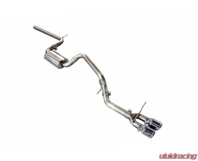 AWE Tuning Touring Edition Exhaust | 2.5" Diameter | 3.54" Dual Chrome Silver Tips Volkswagen Golf SportWagen 2015-2017 - 3015-22048