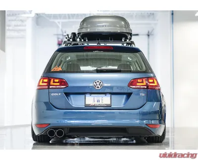 AWE Tuning Touring Edition Exhaust | 2.5" Diameter | 3.54" Dual Chrome Silver Tips Volkswagen Golf SportWagen 2015-2017 - 3015-22048