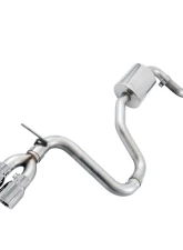 AWE Tuning Touring Edition Exhaust | 2.5" Diameter | 3.54" Dual Chrome Silver Tips Volkswagen Golf 2015-2017                                     - 3015-22052 - Image 3