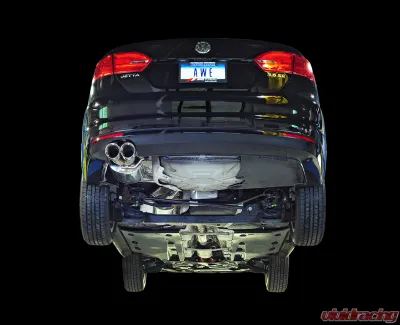 AWE Tuning Touring Edition Exhaust | 2.5" Diameter | 3.5" Dual Chrome Silver Tips Volkswagen Jetta 2011-2013 - 3015-22060