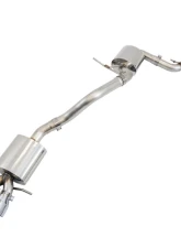 AWE Tuning Touring Edition Exhaust | 2.5" Diameter | 3.5" Dual Chrome Silver Tips Volkswagen Jetta 2011-2013                                     - 3015-22060 - Image 2