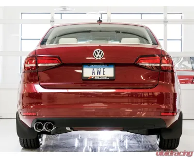 AWE Tuning Touring Edition Exhaust | 2.5" Diameter | 3.54" Dual Chrome Silver Tips Volkswagen Jetta 2016-2018 - 3015-22064