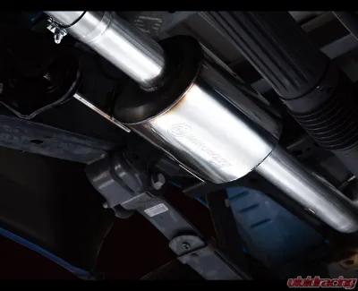 AWE Tuning 0FG Dual Side Exit Exhaust | 3" Diameter | 4.5" Dual Chrome Silver Tips Ford F-150 2021-2025 - 3015-22067
